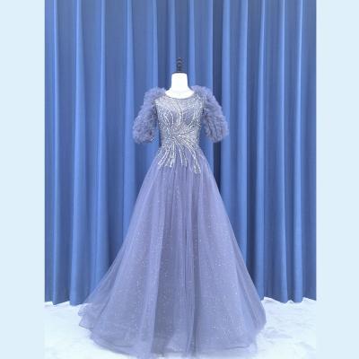 China Custom Made Elegant Anti-static Royal Blue Dress For Prom Gala Wedding Party Evening Dresses Good Quality for sale