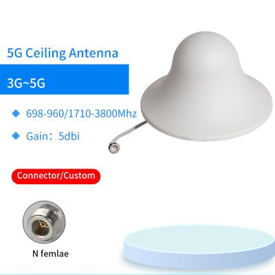 China Colof RG58 High Gain N Connector White 5G 5dBi Cable Ceiling Antenna GJX-148-2 for sale