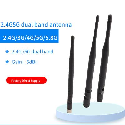 China 5.8G/5G BT router wifi glue rod antenna high gain 2.4G home security 2.4G smart antenna 50W for sale