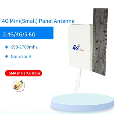 China Custom ABS good quality white color ABS connector 25 4g 25dbi wifi range antenna for sale