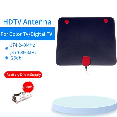 China 360 Amplified Us Cheap Price Indoor Digital HDTV VHF Adapter UHF CCTV Hd TV Internal Antenna GJX-HDTV for sale