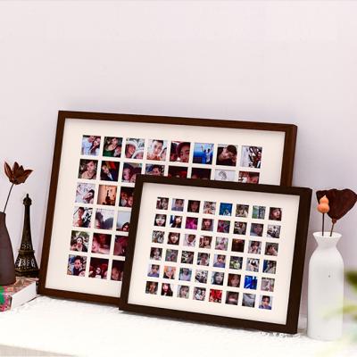 China Modern Simplicity 48/100 Grid Knot Wedding Photo Frame Graduation Gift Picture Frame Solid Wood Picture Frame for sale