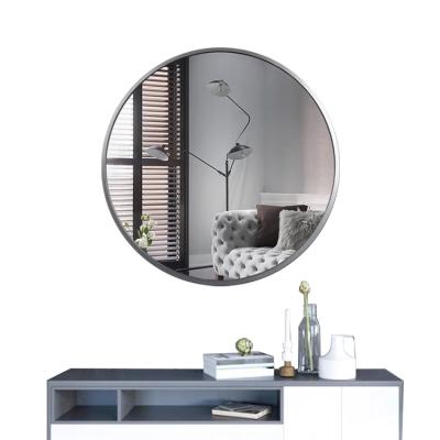 China Minimalist Bathroom Mirror Round Simple Wall Mounted Dressing Mirror for sale