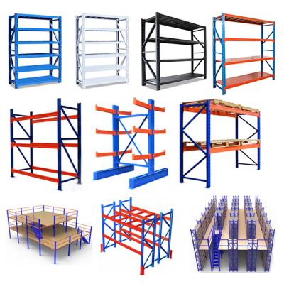 China Single-Sided Industrial Standard Multi-Function Rack Metal Storage Rack Shelf Storage Shelf for sale