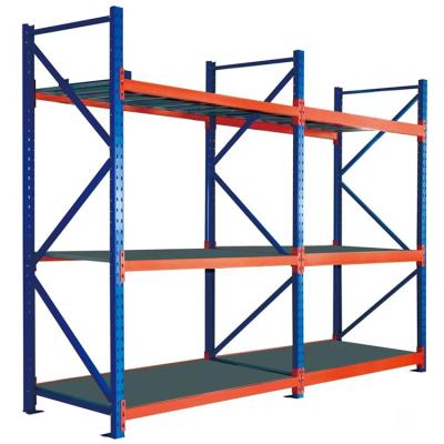 China Single Sided Storage Rack Shelving Industrial Heavy Duty Bracket And Cargo Stuff Home Warehouse Storage Shelf for sale