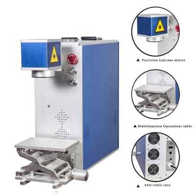 China Germany IPG Raycus 20W Fiber Laser Marking for metal/plastic/stainless steel/jewelry engraver machine for sale