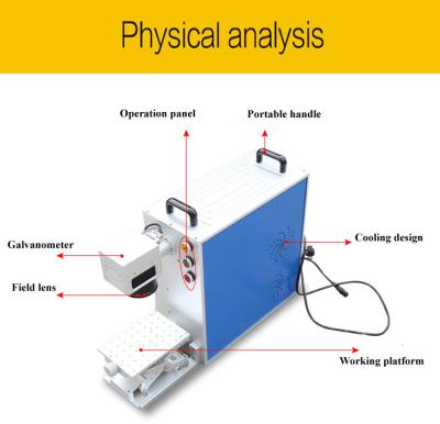 China Multipurpose marking machine fiber laser 20w for sale