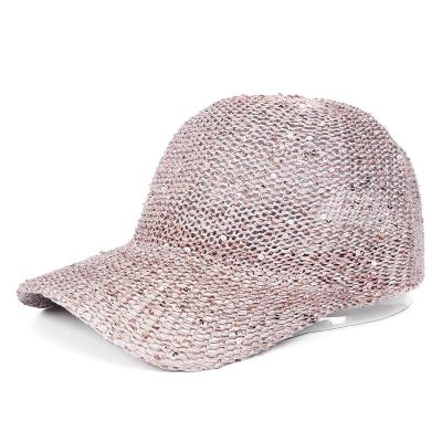 China AMAZON BESTSELLER Hat Classic Solid Color Sequin Rainstone Soft And Very Comfortable Print For Women Star Hat Tie Dye Baseball Heavy Washed for sale