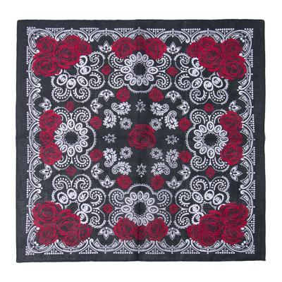 China 2021 Multiple Methods of Use Customized Bandana HD Printing Scarf Traditional Paisley Round Neck Scarf 2021 Customized Upscale Neck Increasing Scarves Hot Sale for sale