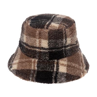 China Soft Fur Bucket Hat Polyester Sherpa Material Fit Soft Hot American Fashion Fit Sherpa Amazon Bucket/Comfortable/Hot for sale