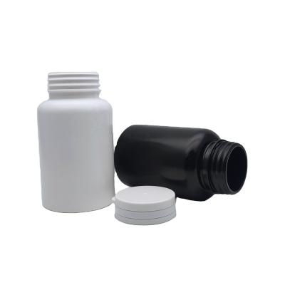 China Wholesale Custom Medicine Factory Capsule Bottle 5oz/150cc Black Pill Bottle, Flip Top Cap for sale