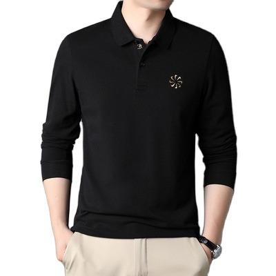 China QUICK DRY Men's Lapel Polo Shirt Long Sleeve Made in China Long Casual Polo Shirt for sale