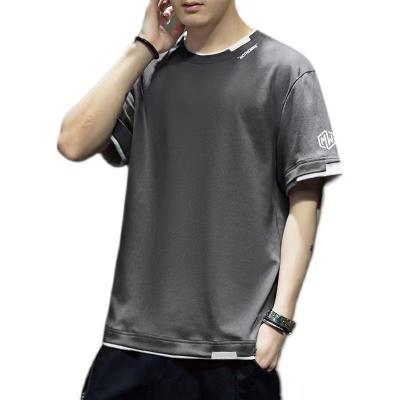 China Manufacturer New High Quality Summer Men's T-shirt Cotton Loose T-Shirt QUICK DRY for sale