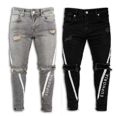 China Wholesale Fashion New Custom Ripped Jeans Men's Breathable Jeans for sale