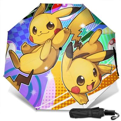 China Minimalist Custom Promotional Automatic Fashion 3 Fold Umbrella for sale