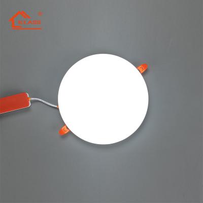 China Farmless Free Adjust 18W Ultra Slim Frameless Flushed Hole Down Ceiling Lamp LED Hole Lamp Sun Table Lamp Light Panel Light for sale