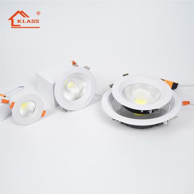 China Good quality modern fashion design LED downlight 15W 30W COB LED down light aluminum recessed die casting material 5 years warranty for sale