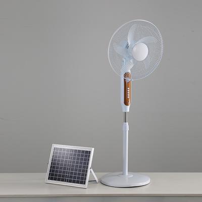 China 8 Hours 16 Inch Fan Solar Powered Outdoor Fan Rechargeable Vertical Household Three Speed ​​Fan Hot Popular for sale