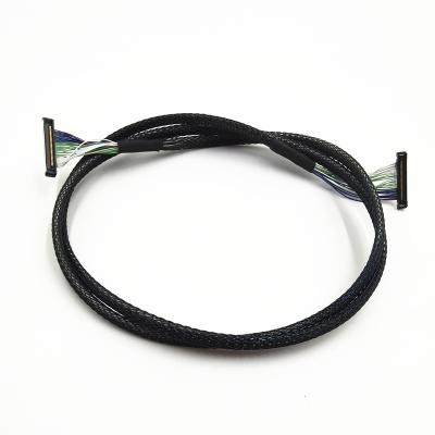 China LCD Screen Cable IPEX Electronic Custom Display Cable 20 30 40 Pin Micro Coaxial LVDS Cable For LCD Panel for sale