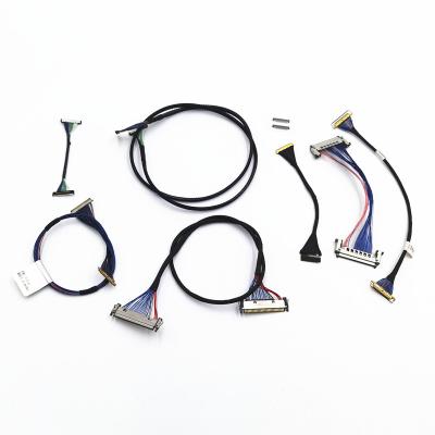 China OEM custom lcd screen display panel custom 20 30 40 50 pin lcd lvds cable ipex cable XD-LS-0005 for sale