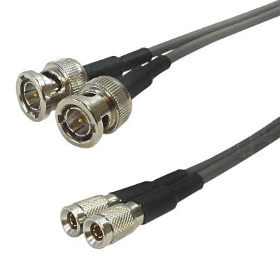 China PVC Coaxial Cable BNC 735A Female To Solid A.W.G. Cable Assemble male coax 26 DIN 1.0/2.3 RF for sale