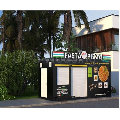 China 20FT Modern Automatic Mini Shop Container Cafe / Bar / Fast Food for sale