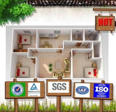 China Prefab Homes Low Price Prefab House 2 Large Bedrooms Concrete Heat Conduction 0.06w/mk Heat Insulation Material for sale