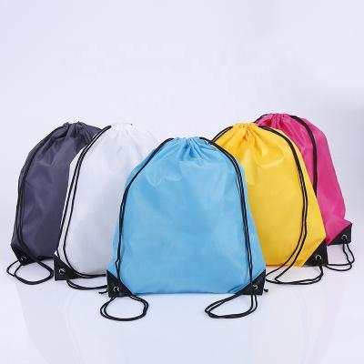 China Wholesale High Quality Cheap Waterproof Folding Sports Travel String Drawstring Backpack Shoes Bag for sale