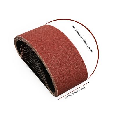 China Durable Hot Sale 100*610mm Abrasive Tools Sanding Belt Sand Paper Belt For Outdoor Wood Floor Polish for sale