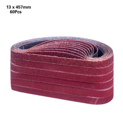 China High Performance 1/2 x 18 Inch Sanding Belt 13 x 457 Mm for Decker Power Sander Black 60 Packs for sale