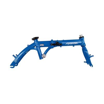 China High quality aluminum alloy factory FX1416 16 inch shock absorber aluminum alloy folding bicycle frame for sale