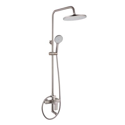 China Modern Fine Quality Shower System Set Double Handle Bathroom Shower Set Copper for sale