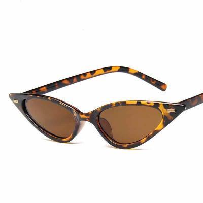 China Fashion sunglasses shape uv400 triangle handmade sunglasses top grade women leopard cat sunglasses for sale