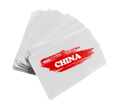 China Europe 0.45mm Sublimation Blank Metal Business Cards Hard Aluminum Business Card With Credit Card Size for sale