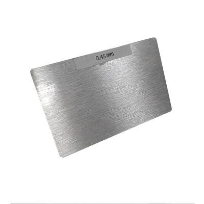 China Luxury Brushed China Golden And Aluminum VIP Card Business Name Cards For Sublimation Transfer 100 Pcs for sale