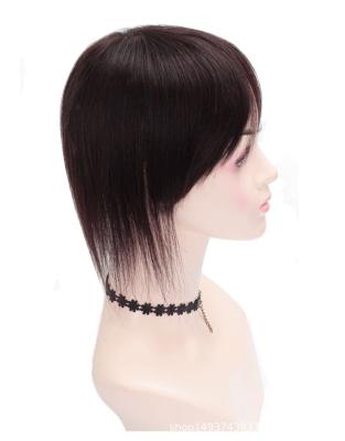 China Superb Hair Nature Slightly Light No Trace Natural Short Hair Patch For Women Real Hair Wigs for sale