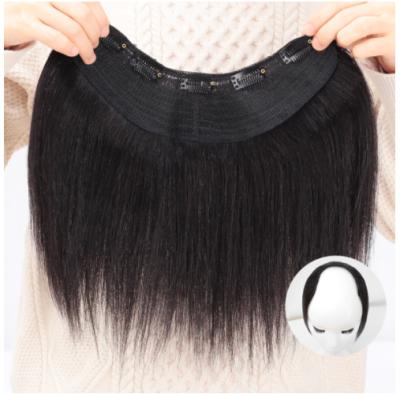 China U Shape Natural Straight Clip Fixed Bundles 1B Dark Brown Color Hair Extensions for sale