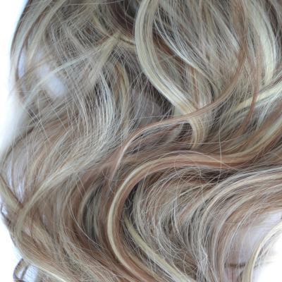 China Support Highlight Natural Black Blonde Color Optional Clip In Hair Extensions for sale