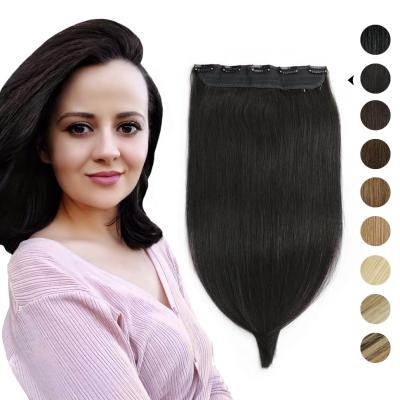 China High Quality Natural Remy CURLY STRAIGHT 5 Clips per Pack Hair Extension Tape Hair Extension for sale