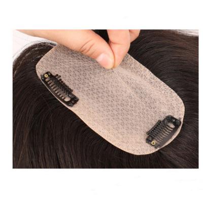 China Silk Hair TP 8*12 Base With 2 Clips Women Hair Topper Breathable And Practical Real Hairpiece for sale