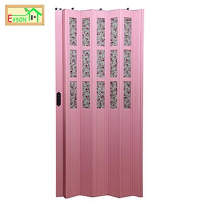 China Modern Folding PVC Folding Door PVC Concertina Room Dividers For Bedroom for sale