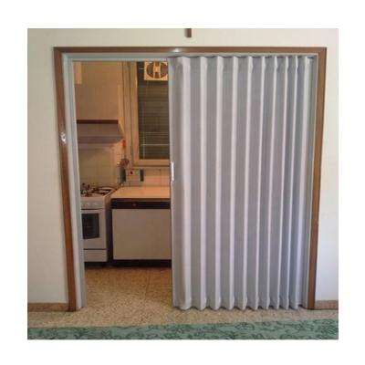 China Hong Kong PVC Folding Sliding Door Folding Room Divider For Bathroom for sale