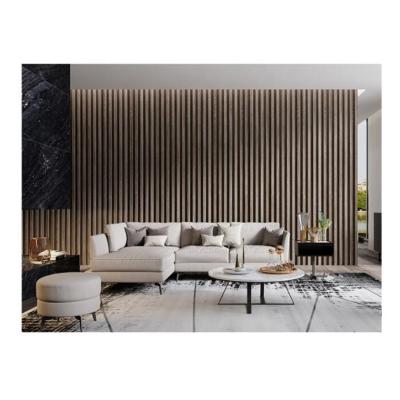 China Contemporary Synthetic Interior Corrugated Hotel Wall Cladding for sale