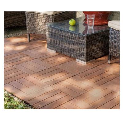 China Modern WPC Decking Tiles Exterior Tile Interlocking Interlocking Flooring Tiles for sale