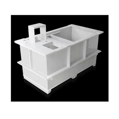 China Chemical Resistant High Density Die Cut Recycled Plastic Tank PP Electroplating Bath for sale