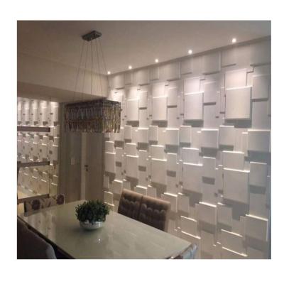 China Waterproof+ECO-Friendly Fireproof Hotel Decor Panel 3D Wall Decoration for sale