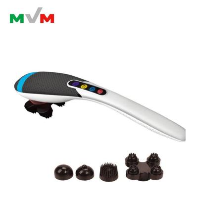 China Mini Electric Cordless Rechargeable Vibrating Handheld Body Muscle Support Massager With Heat 2020 for sale