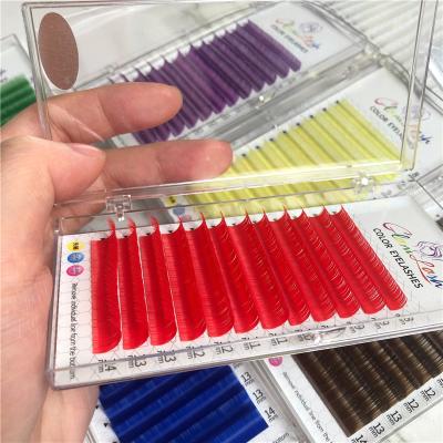 China Indiavidua Natural Colored Color Eyelash Extension Easy For Volume Wick Extension Tray Vendor Supplies for sale