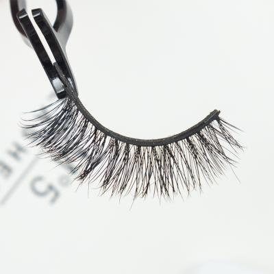 China Long natural loose magnatic mink eyelashes 15mm lashes cut small 3d mink lashes for sale