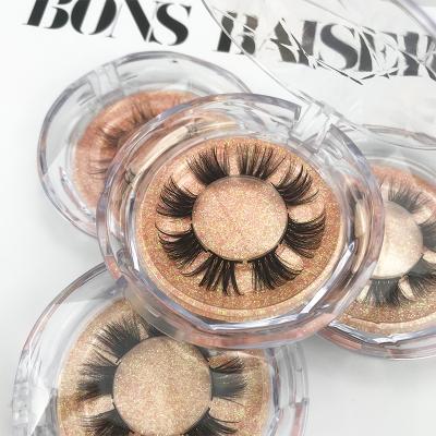 China Long Natural Silk False Eyelashes Natural Pre Cut Segment Lashes Extension Batch DIY Lashes Custom Lashbox for sale